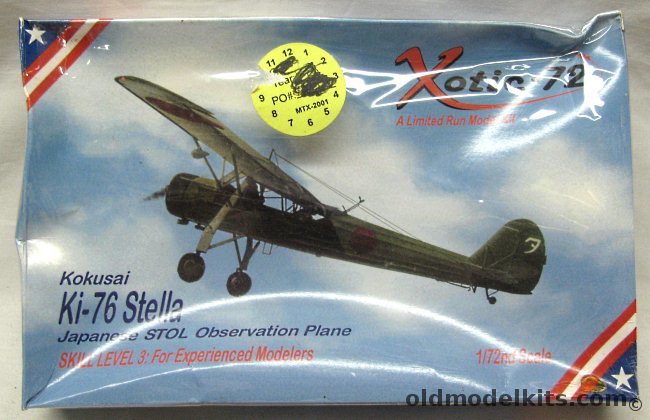 AV USK 1/72 Ki-76 Stella ASW Aircraft - With Decals for Three Aircraft, AU2024 plastic model kit